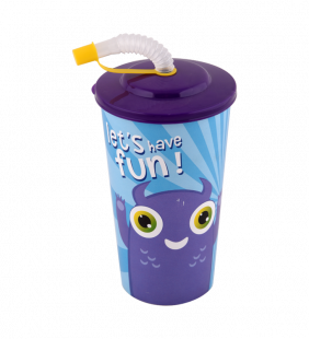 Gobelet avec paille fl...