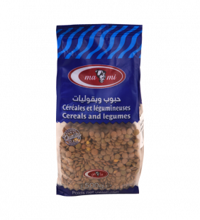 Lentilles vertes en gr...