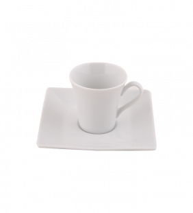 Paire -tasse moka carré