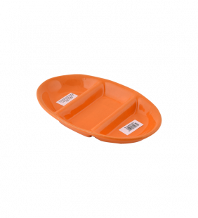 Plat oval à compartiments
