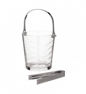 Seau à glaçons avec pince
