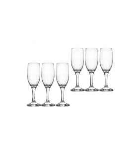 Verres à pied flute