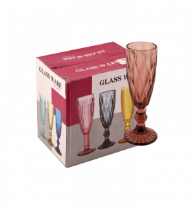 Verres à pieds flute