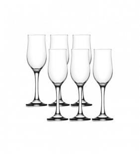 Verres à pieds flute